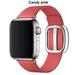 Lengthen Leather Modern Buckle Watch Bands Compatible with Apple watch 45mm 41mm 49mm Smooth Soft Strap Wristbands for iWatch series 8 7 SE Ultra 6 5 4 3