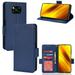 Xiaomi Poco X3 NFC Case PU Leather Flip Cover Card Slots Magnetic Closure Wallet Case for Xiaomi Poco X3 NFC