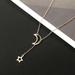 Kayannuo Necklaces for Women Christmas Clearance Women S Moon Star Pendant Choker Necklace Gold Long Chain Jewelry Birthday Gifts for Women