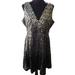 Jessica Simpson Dresses | Jessica Simpson Sequin Sleeveless Dress Size 12 Euc | Color: Black/Silver | Size: 12