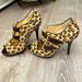 Michael Kors Shoes | Michael Kors Webster Haircalf Cheetah Open Toe Heels Size 6 | Color: Tan | Size: 6