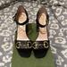 Gucci Shoes | Authentic Gucci 95mm Baby Leather Sandals W- Horsebit Authentic & Nwt | Color: Black/Gold | Size: 39