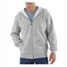 Carhartt Shirts | Carhartt K122 Gray Midweight Hooded Full Zip Sweatshirt Men Size Small Euc | Color: Gray | Size: S