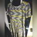 Lularoe Dresses | Lularoe Amelia Dress L Euc | Color: Gray/Purple | Size: L