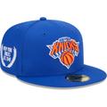 Men's New Era Blue York Knicks Camo Undervisor Laurels 59FIFTY Fitted Hat
