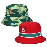 Men's New Era Red St. Louis Cardinals Reverse Bucket Hat