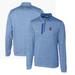 Men's Cutter & Buck Royal Florida Gators Swinging Gator Stealth Heathered Quarter-Zip Pullover Top