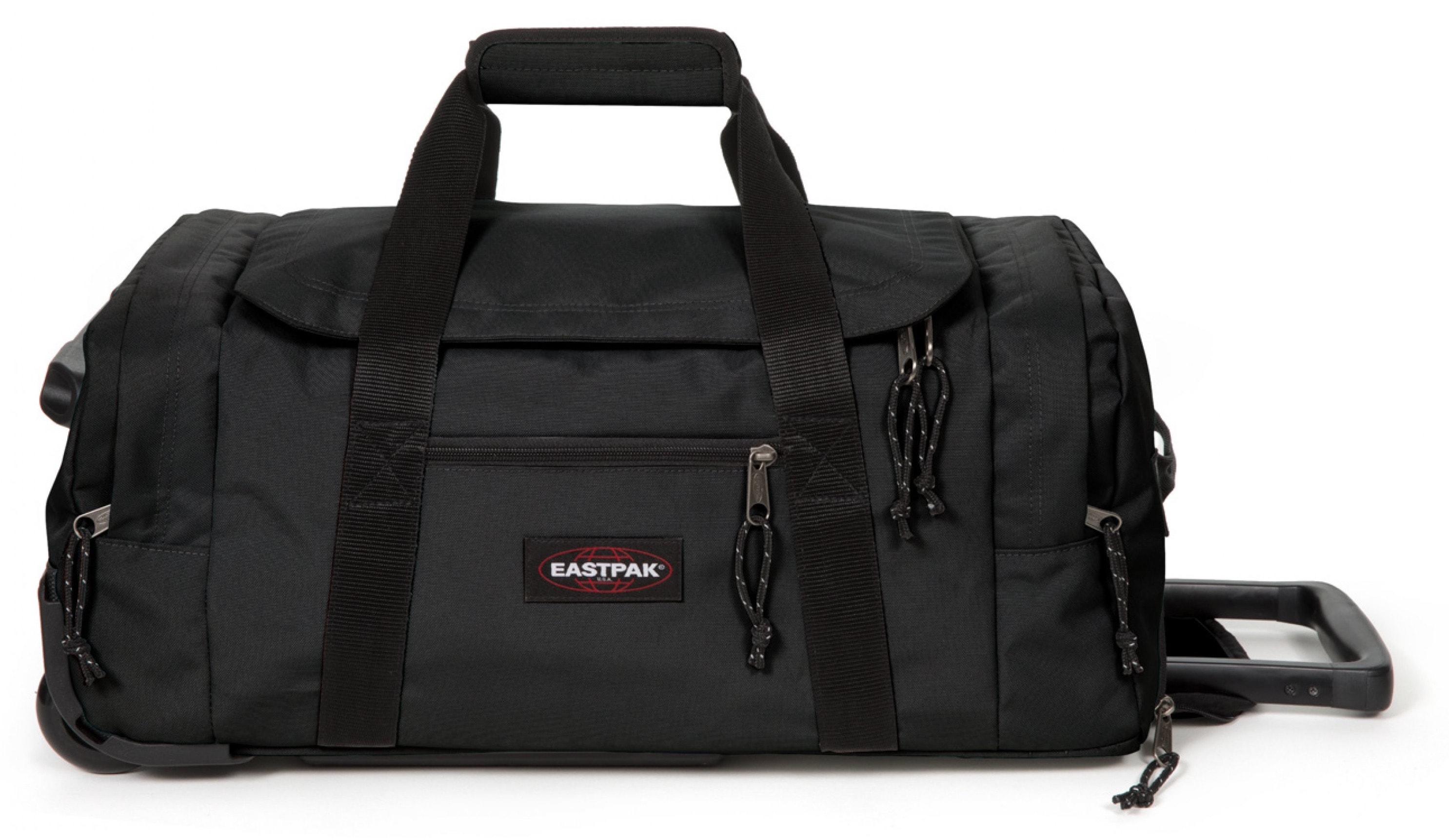 Weichgepäck-Trolley EASTPAK "Leatherface S +", Gr. B/H/T: 34 x 55 x 26 41, schwarz, Polyester, unifarben, Basic, Koffer, mit ausreichend Platz Image
