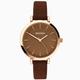 Sekonda Sekonda Minimal Ladies Watch | Rose Gold Case & PU Strap with Brown Dial | 40299