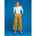 Willow Wide Leg Denim Trouser in Yellow