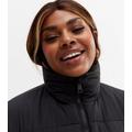 Curves Black Boxy Puffer Jacket New Look