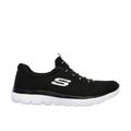 Skechers Black Summits Mesh Bungee Slip On Trainers New Look