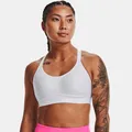 Women's Under Armour Infinity Mid Covered Sports Bra White / White / Halo Gray M