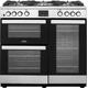 Belling Cookcentre90DFT 90cm Dual Fuel Range Cooker - Stainless Steel - A/A Rated, Stainless Steel