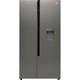 Hoover H-FRIDGE 500 MAXI HHSWD918F1XK Non-Plumbed Frost Free American Fridge Freezer - Silver - F Rated