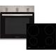 Baumatic BCPK605X Built In Electric Single Oven and Ceramic Hob Pack - Stainless Steel / Black - A Rated, Stainless Steel