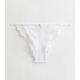 White Floral Lace Diamanté High Leg Briefs New Look