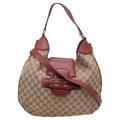 Gucci Beige/Brown GG Canvas And Leather Dressage Hobo, Beige