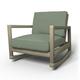 IKEA - Lillberg Rocking Chair Cover, Seagrass, Cotton - Bemz