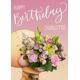 Moonpig Teddy Bear And Bunches Of Flowers Personalised Happy Birthday Card Ecard