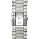 Dolce & Gabbana Watch Silver Rhinestone SS D G Ladies Stainless Steel Quartz Square 2 Hands Analog