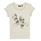 Ikks XS10132-11-J girls's Children's T shirt in White. Sizes available:10 years,12 years,14 years