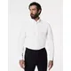 M&S Sartorial Mens Regular Fit Linen Blend Weave Shirt - 15 - White, White,Blue