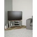 M&S Salcombe Corner TV Unit - Light Grey, Light Grey,Black