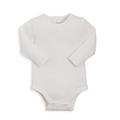 Organic Cotton Ribbed Bodysuit - White