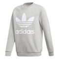 adidas TREFOIL CREW boys's Children's sweatshirt in Grey. Sizes available:UK M,UK XL,UK XXS,11 / 12 years,13 / 14 years,9 / 10 years,8 / 9 ans,10 / 11 ans,12 / 13 ans,14 / 15 ans,15 / 16 ans