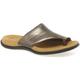 Gabor Lanzarote Toe Loop Womens Mules women's Flip flops / Sandals (Shoes) in Silver. Sizes available:6.5,7