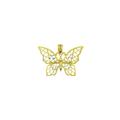 Papillon Butterfly Charm Necklace in 9ct Two-Tone Gold