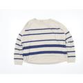 Gap Womens Beige Striped Pullover Jumper Size L