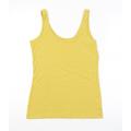 NEXT Womens Yellow Basic Tank Size 14