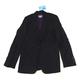 Per Una Womens Size 12 Black Wool Blend Striped Purple Work Office Business Formal Suit Jacket (Regular)