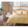 Habitat Herbalist Plain Gingham Yellow Bedding Set - Single