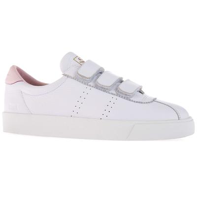 2870 Superga Sport Club S Strap - White pink Lt Trainers