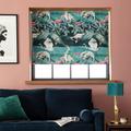 Habitat Japonica Crane Blackout Roller Blind - Teal - 6ft