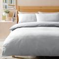 Habitat Stonewashed Cotton Plain White Bedding Set - Double