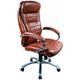 Executive Office Chair Leather Office Chair - Siena Leather in Tan - Delivered Flat Packed