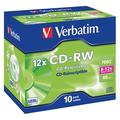 Verbatim 43148 CD-RW Rewritable Disk Cased 8x-12x