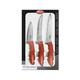 Clauss 3 Piece Paring Vegetable and Utility Kitchen Knife Set