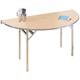 Folding Meeting Tables - Semi-Circular Aluminium Folding Table