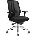 Office Chairs - iReact 24-7 Executive Mesh Posture Office Chair, 24 hour use, with headrest, in Black, delivered assembled - Delivery