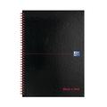 Black n' Red Wirebound Hardback Notebook Ruled A4 (Pack 5) Plus 2 FOC