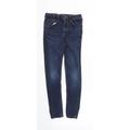 River Island Girls Blue Skinny Jeans Size 9 Years