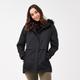 Regatta Women's Waterproof Myla II Fur Trim Parka Jacket Black, Size: 14