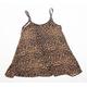 Charm Womens Size 2XL Animal Print Strappy Brown Camisole (Regular)