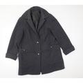 Berkertex Womens Grey Trench Coat Coat Size 14