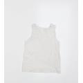 George Girls White 100% Cotton Vest Sweatshirt Size 4-5 Years